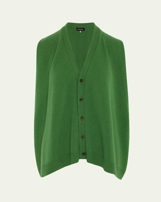 A-Line Sleeveless V-Neck Cashmere Cardigan